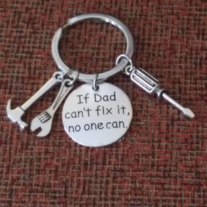 If Dad Can''t Fix It No One Can Hand Tools Keychai